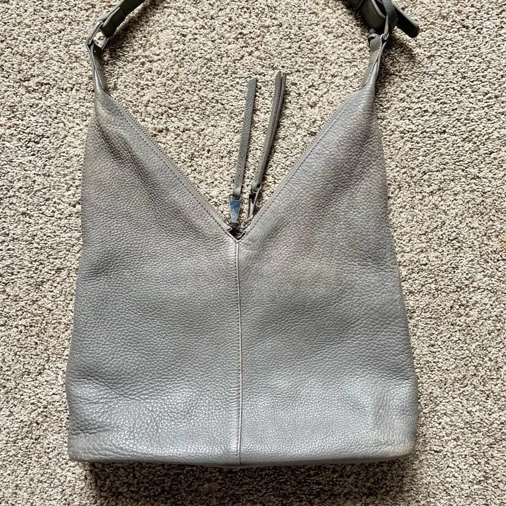 Linea Pelle Distressed Leather Asymmetrical Bag - Picture 2 of 8